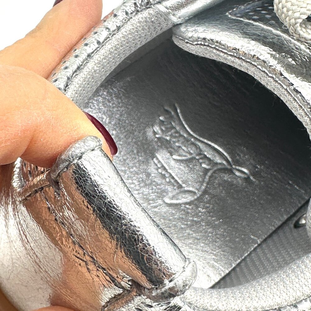 Christian Louboutin TUTTI RUI Donna Perforated Leather Sneakers Flat Shoes - Picture 12 of 16